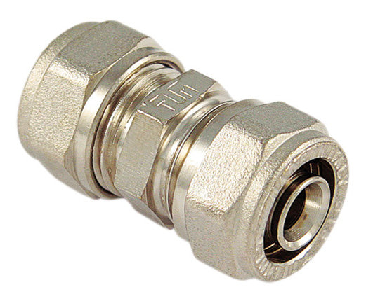 Raccordo diritto doppio 16x16 per multistrato