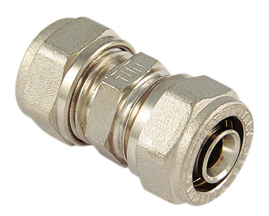 Raccordo diritto doppio 20x20 per multistrato