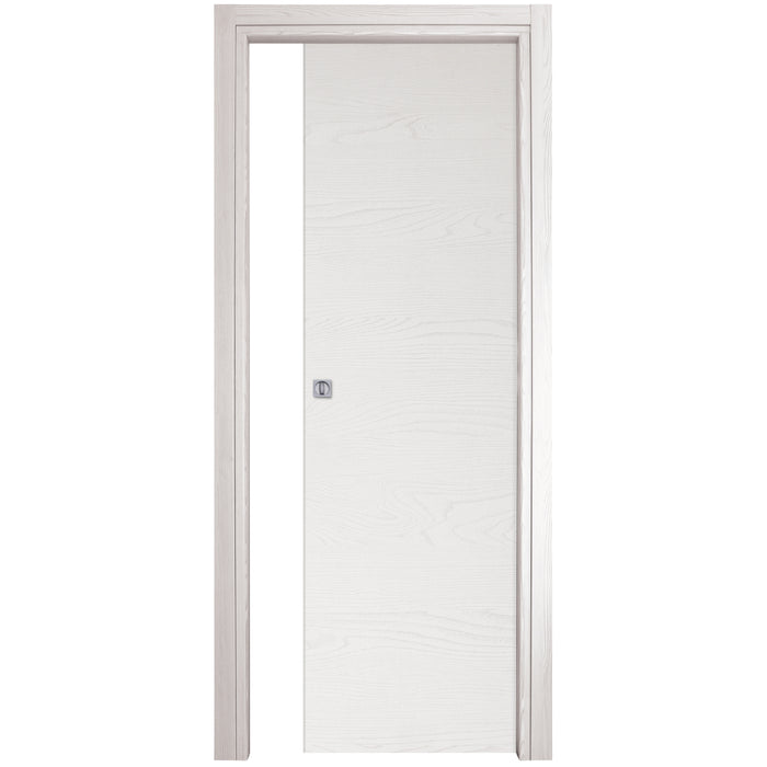 Porta microtec 210x70 scorrevole  frassino bianco