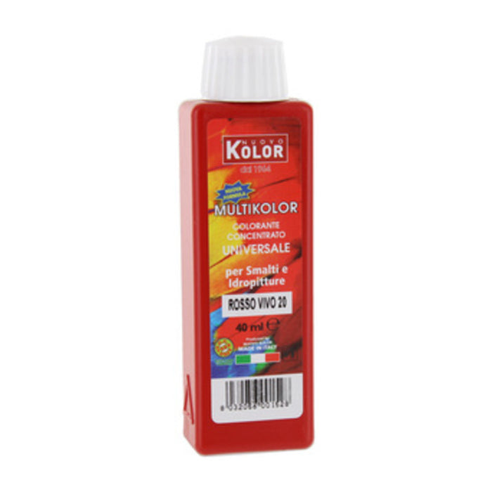 Colorante universale 40 ml rosso vivo 20r
