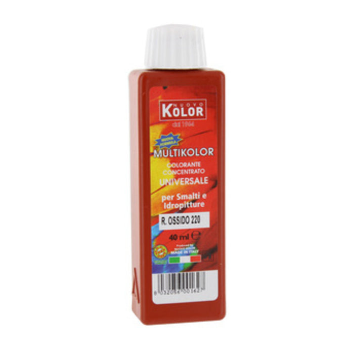 Colorante universale 40 ml rosso ossido 220rl