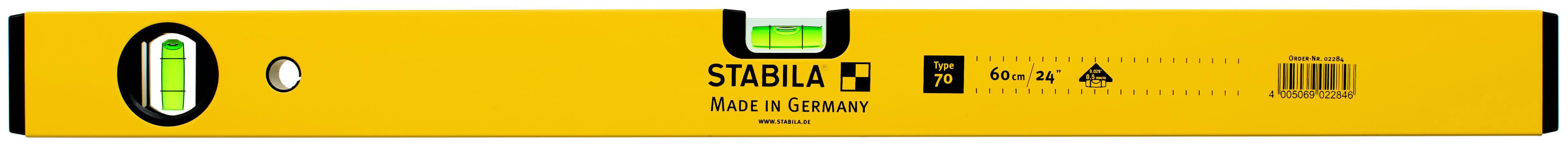 Livella a 2 bolle stabila 70 da 60 cm