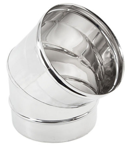 AISI 304 STAINLESS STEEL ELBOW 45 D 10 CM