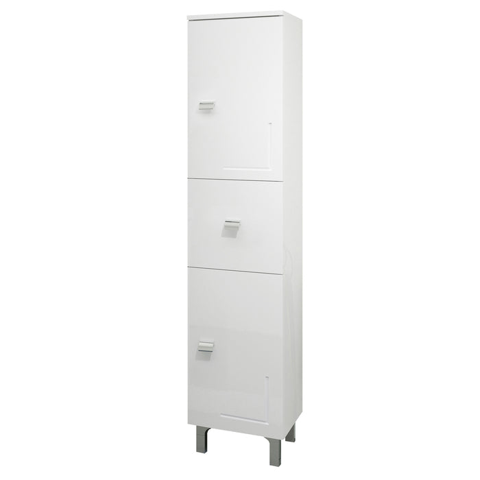 Colonna bagno eva 2 ante + 1 cassetto 148 bianco