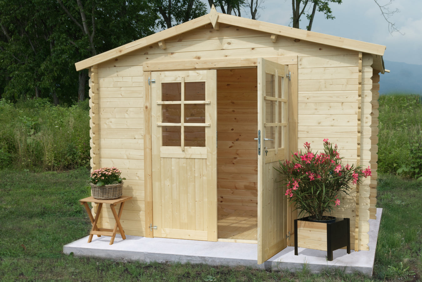Legno in giardino