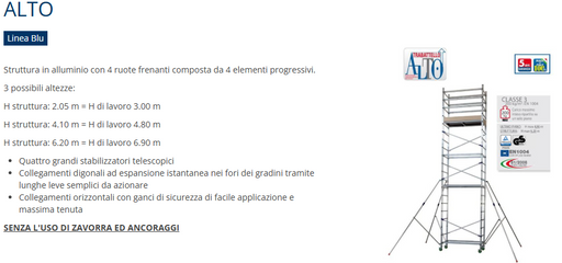 TRABATTELO ALTO  3 PZ H MT 6.20