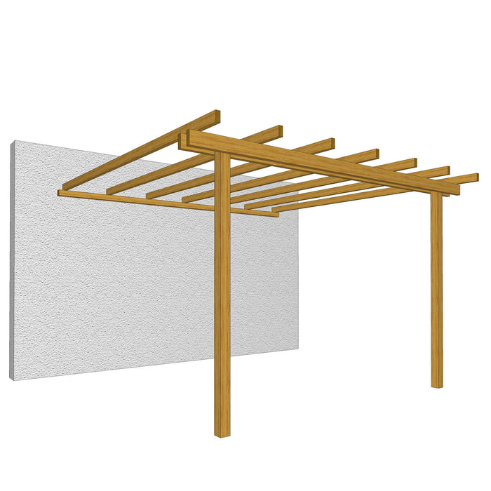 Pergola addossata 240x240