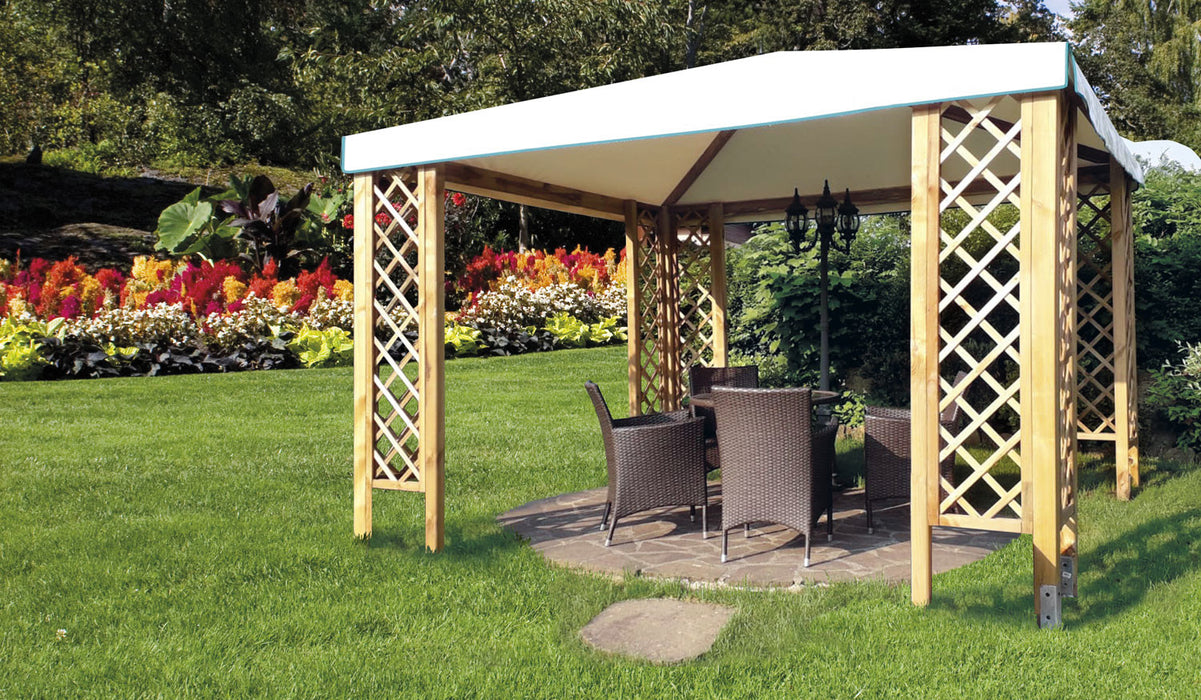 CAPRI GAZEBO 300X300 WITH GRILLS