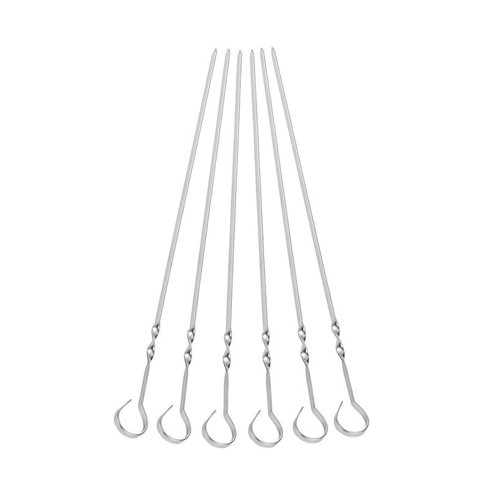 Spiedini per barbecue 35 cm inox aisi430 6 pz