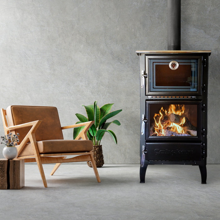 Stufa a legna in ghisa Mod. 306 con forno