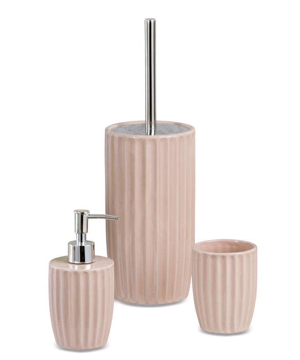 Set da bagno ceramica 3 pezzi colori assortiti