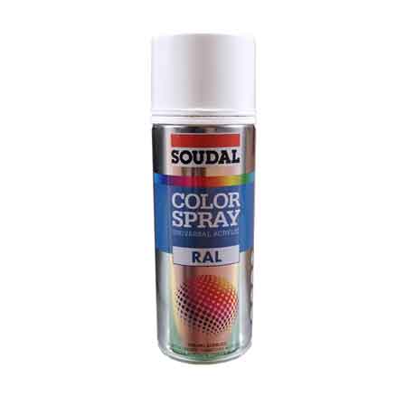 BOMBOLETTA SPRAY ACRILICO UNIVERSALE SOUDAL 400 ML Nero Lucido RAL 9005
