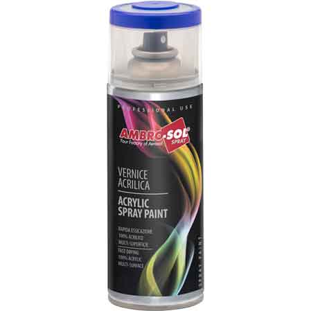 BOMBOLETTA SPRAY ACRILICO UNIVERSALE AMBROSOL 400 ML Bianco Lucido RAL 9010
