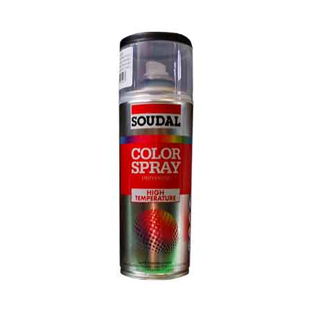 SOUDAL HIGH TEMPERATURE SPRAY NAIL POLISH 400 ml - Black