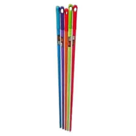 MANICO PER SCOPA IN LEGNO FILETTATO RIVESTITO IN PVC IDEAL STAR 130 cm