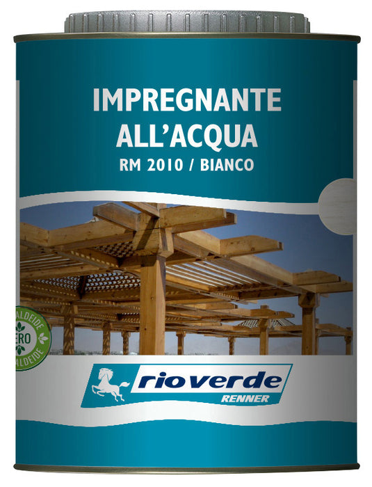 Rioverde rm 2010 impregnante per legno 0,750 l bianco