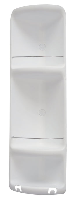 Gedy 7081 angoliera per doccia 3 ripiani bianco