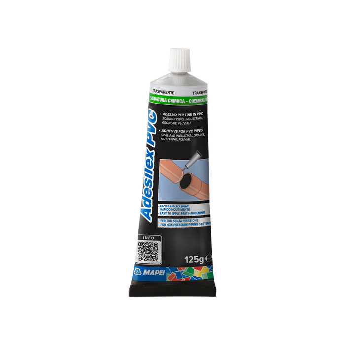 Colla x tubi pvc adesilex TRASPARENTE