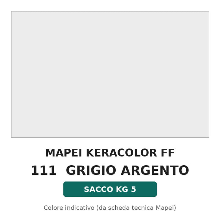 Keracolor FF 111 Grigio argento - sacco kg 5