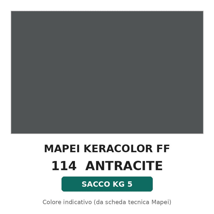 Keracolor FF 114 Antracite - sacco kg 5