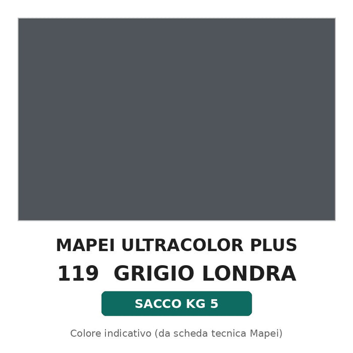 Ultracolor Plus 119 Grigio Londra - sacco kg 5
